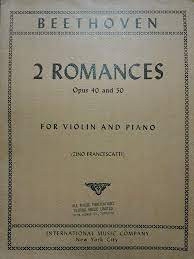 Beethoven LV Romances  romances op 40 & 50 Violin - Repertoire Books