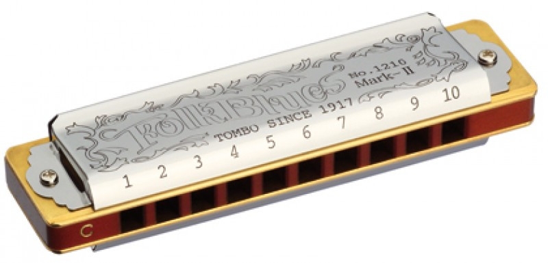 Tombo Folk Blues MKII in 14 keys- 1210 Harmonica