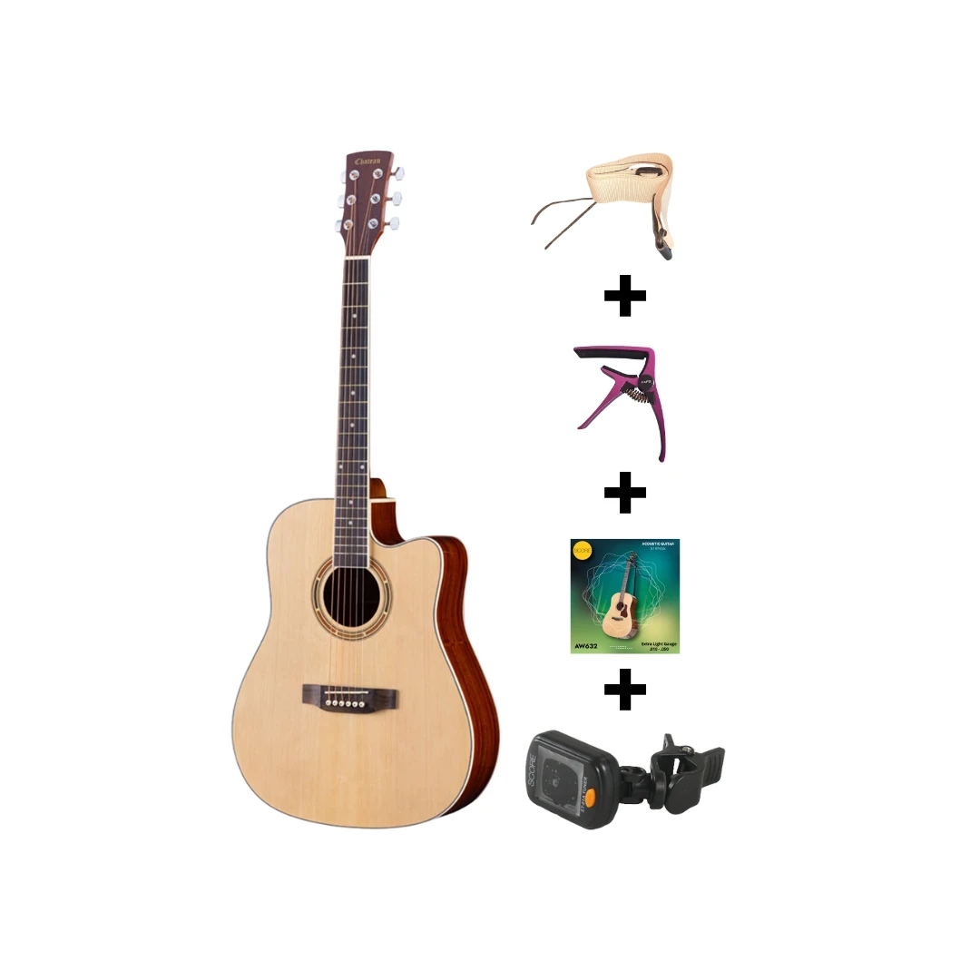 Chateau F121CE-39 Guitar Starter Combo – Natural Finish