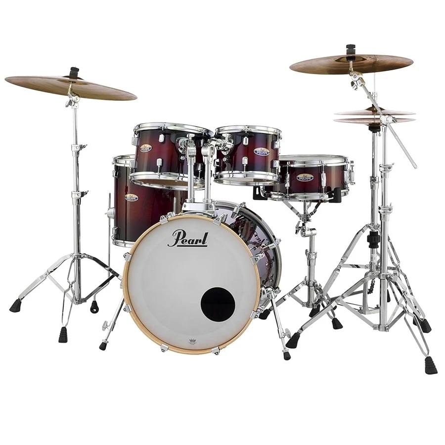 Pearl DMP925SP/C-261 Decade Maple 5-Piece Hybrid Drum Set Shell Pack - Gloss Deep Red Burst