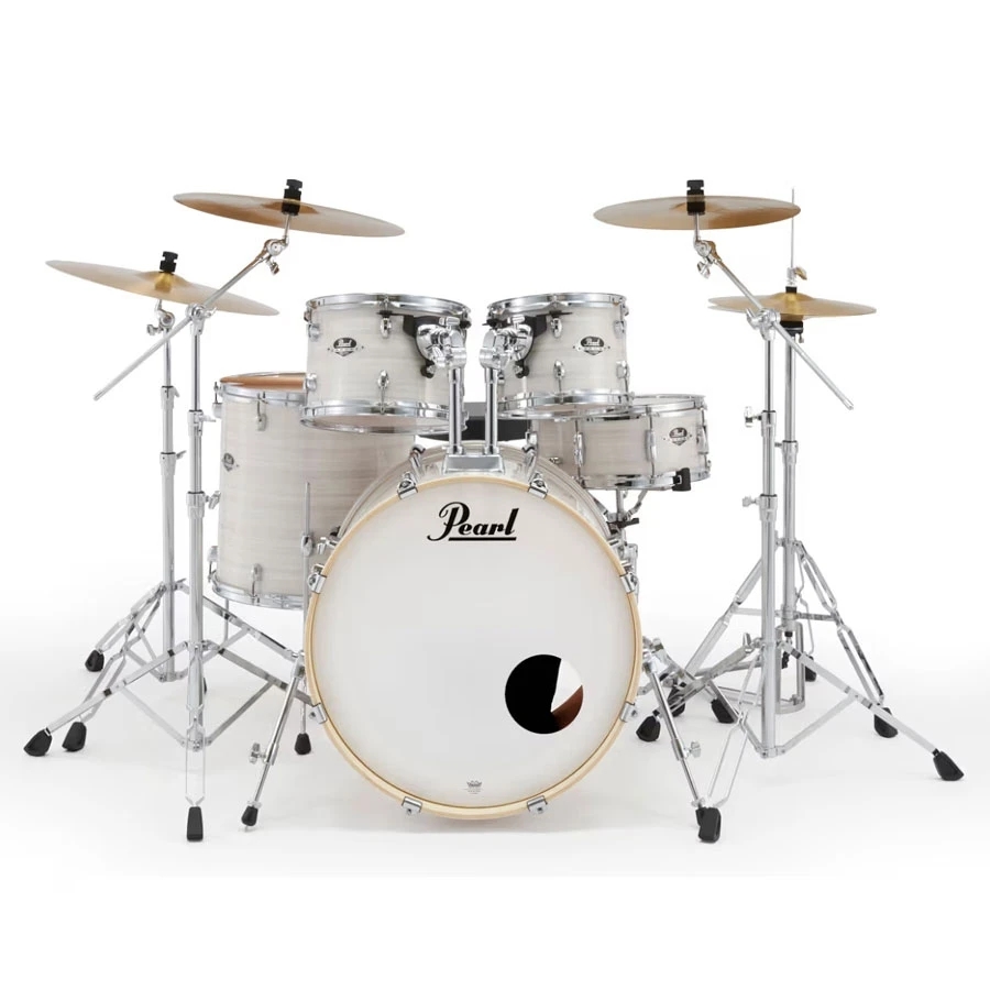 Pearl EXX725SPN/C-777 Export 5-Piece Hybrid Drum Set Shell Pack - Slipstream White