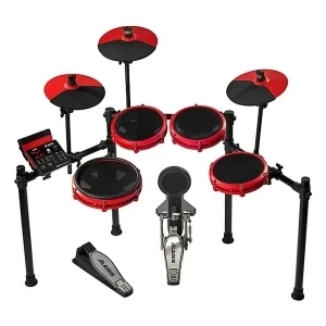 Alesis Nitro Max Kit Special Edition Red | 8-Piece Electronic Drum Kit