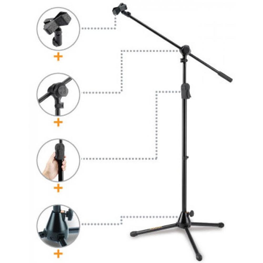 Hercules EZ Grip Height Adjustment Tripod Microphone Stand MS632B