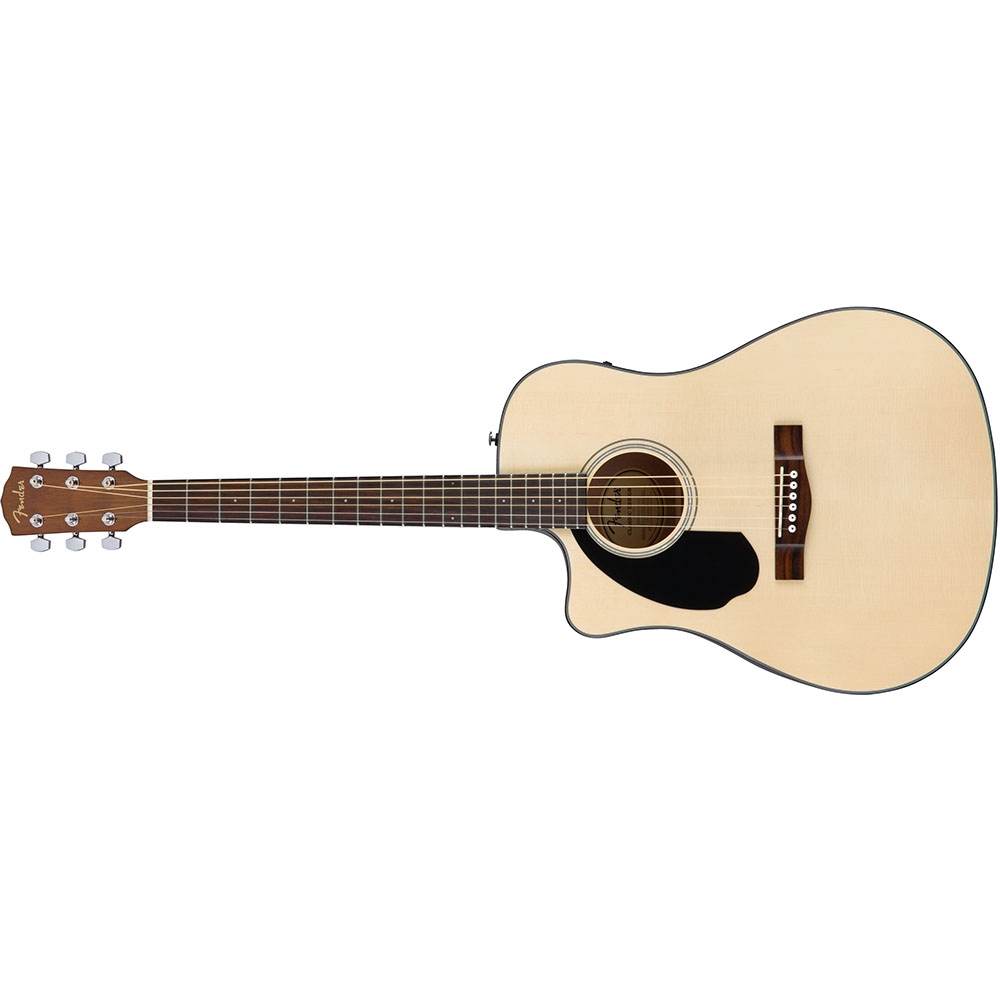 Fender 0970118021 with Cutaway Electronics CD60SCE Natural Lefty Acoustic Guitar