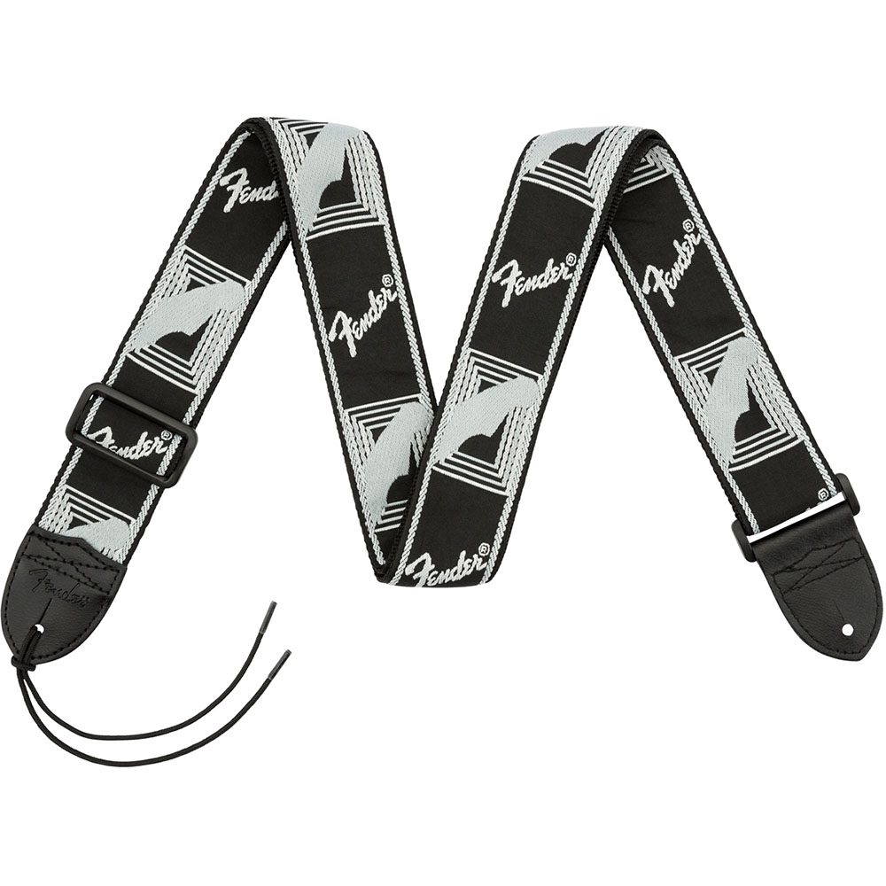 Fender 0990681543 2" Monogrammed Strap Black/Light Grey/Dark Grey