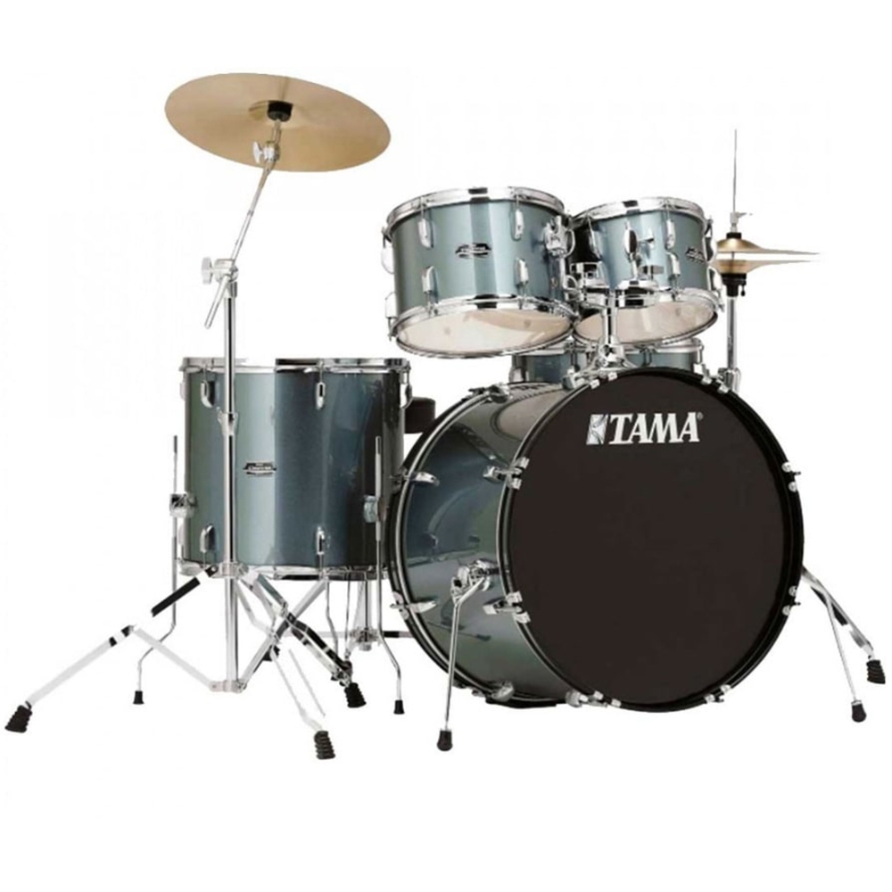 Tama SG52KH5-CSV 22" Stagestar Charcoal Silver Drum Kit with Hardware & Throne