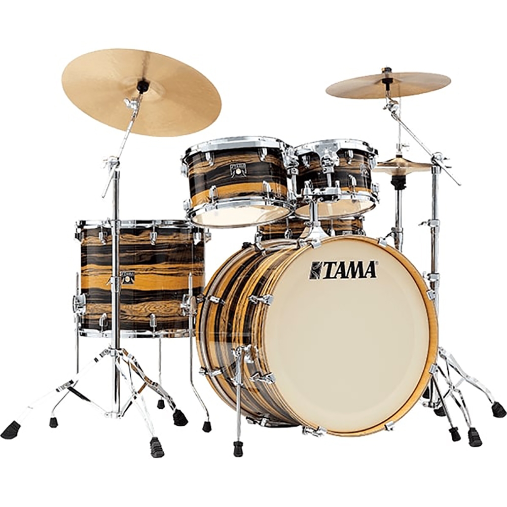 Tama CK52KRS-NET 22" Superstar Classic Natural Ebony Tiger Wrap Drum Kit
