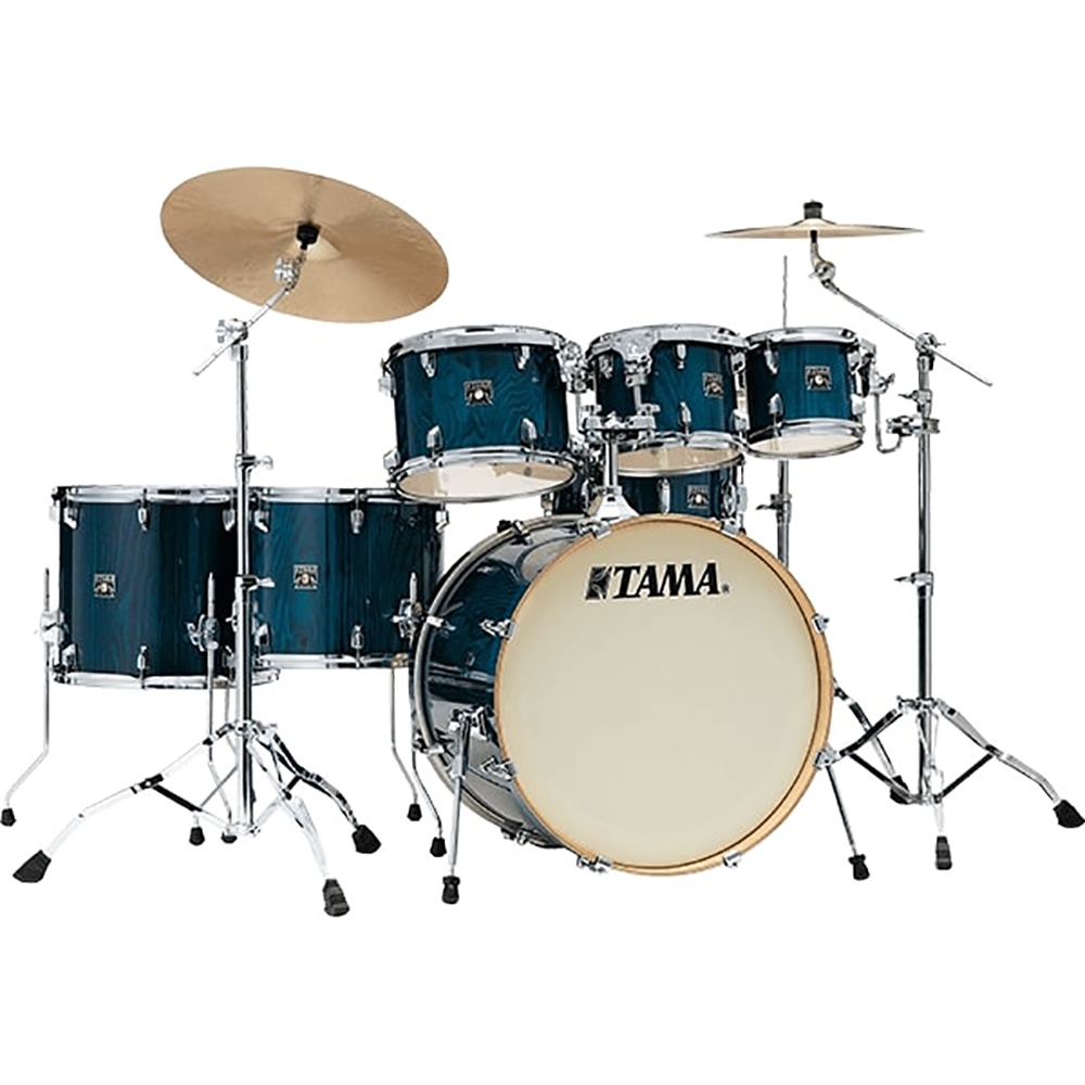 Tama CL72RS-PGHP 22" 7pc Superstar Classic Gloss Sapphire Lacebark Pine Drum Kit
