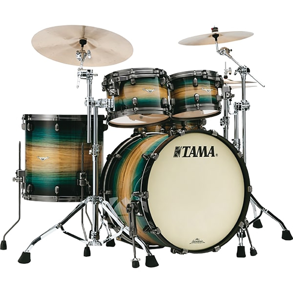 Tama ME42TZBSL-EWB + MEF1414BL-EWB + MES1455BL-EWB 22" 6pc Starclassic Maple Emerald Pacific Walnut Burst Dum Kit