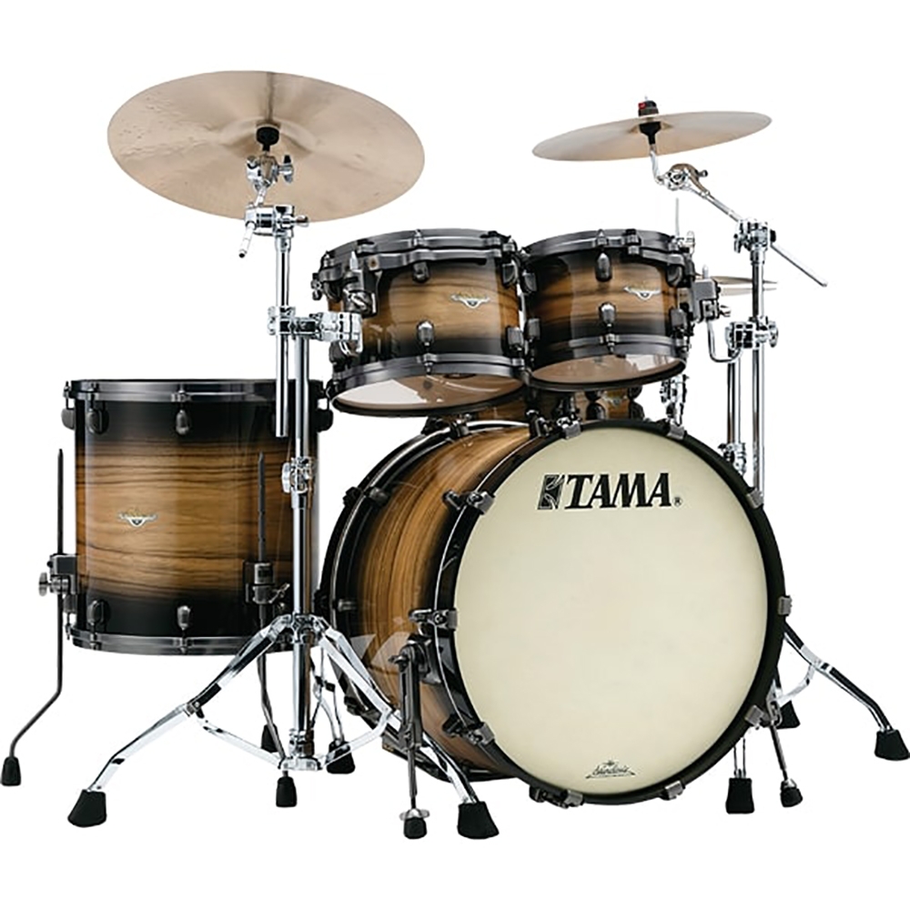 Tama ME42TZBSL-NWB + MEF1414-NWB + MES1455BL-NWB 22" 6pc Starclassic Maple Natural Pacific Walnut Burst Dum Kit