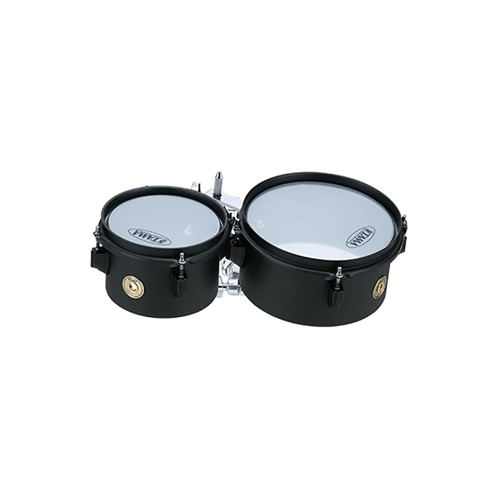 Tama MT68ST-BK 6" & 8" Metalworks "Effect" Series Mini-Tymps with L-Rod & Multi Clamp