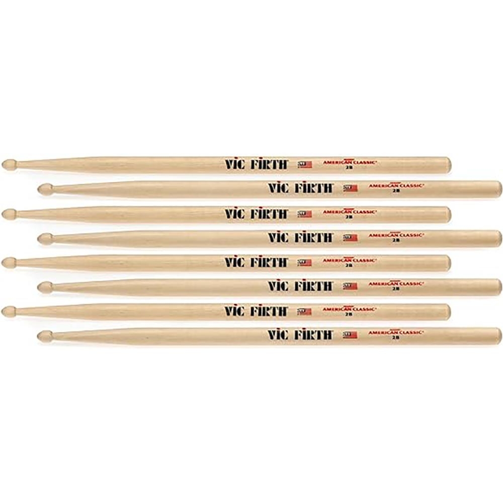 Vic Firth P2B.3-2B.1 Drumstick Value Pack of 4
