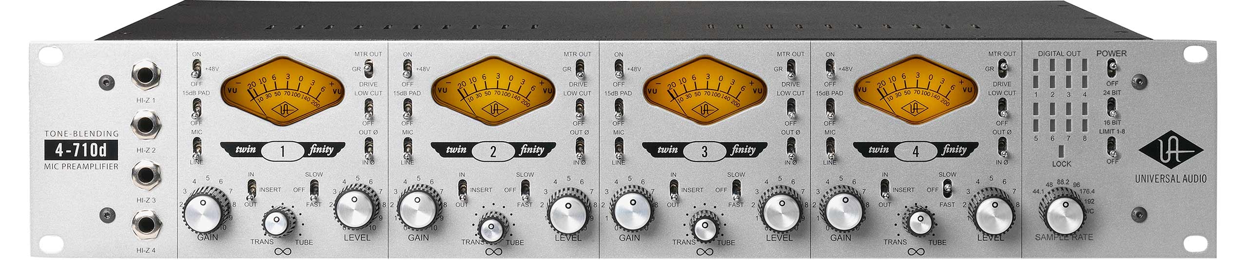 Universal Audio 4710D 4-channel Microphone Preamp & Compressor
