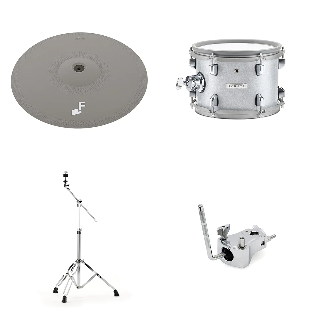 EFNOTE 7 EFD7-EXPCK1-WS expansion pack 18” Cymbal with Stand, 10” Rack Tom with Mount