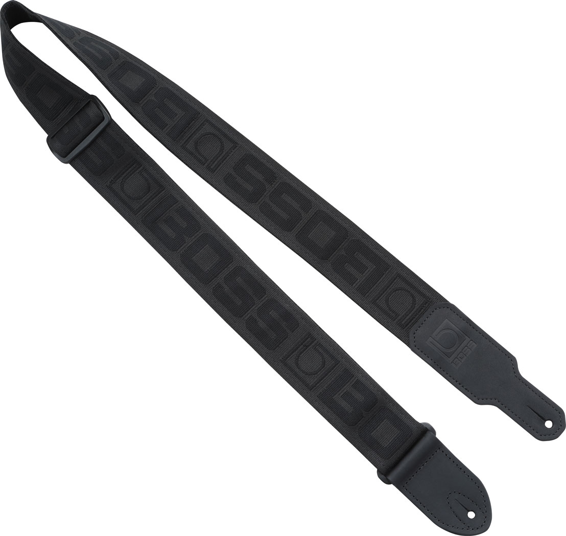 Roland BSM-20-BB Black with Black Logo Guitar Strap
