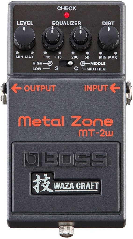 Roland Boss MT-2W Waza Craft Metal Zone Distortion Pedal