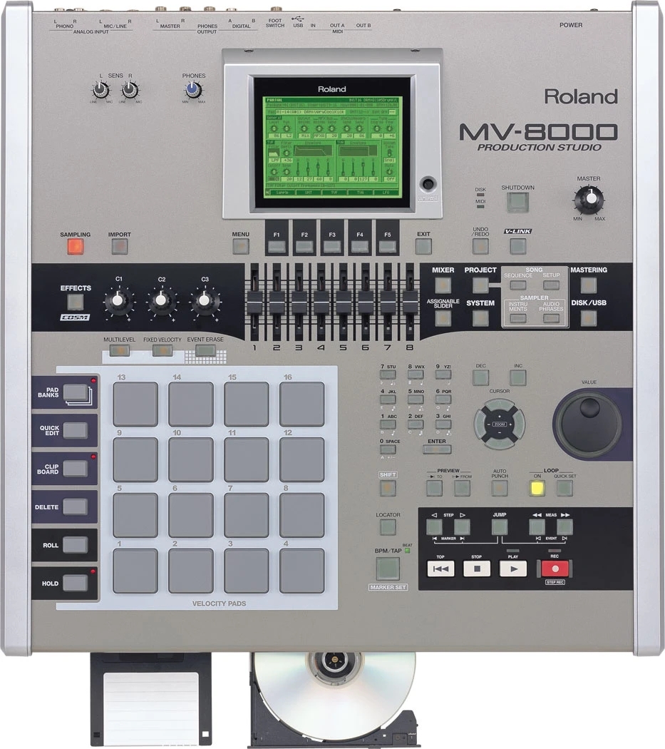 Roland MV-8000 Sampling-Record Production Studio Controller
