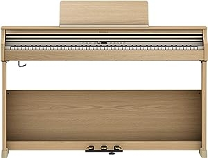 Roland RP701-LA 88-Keys PHA-4 Standard Keyboard with Escapement and Ivory Light Oak Digital Piano