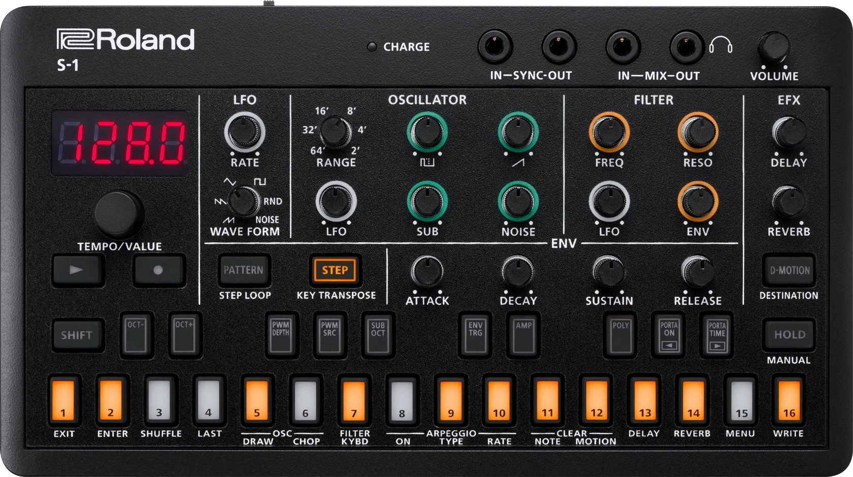 Roland S-1 AIRA Compact Tweak Synthesizer