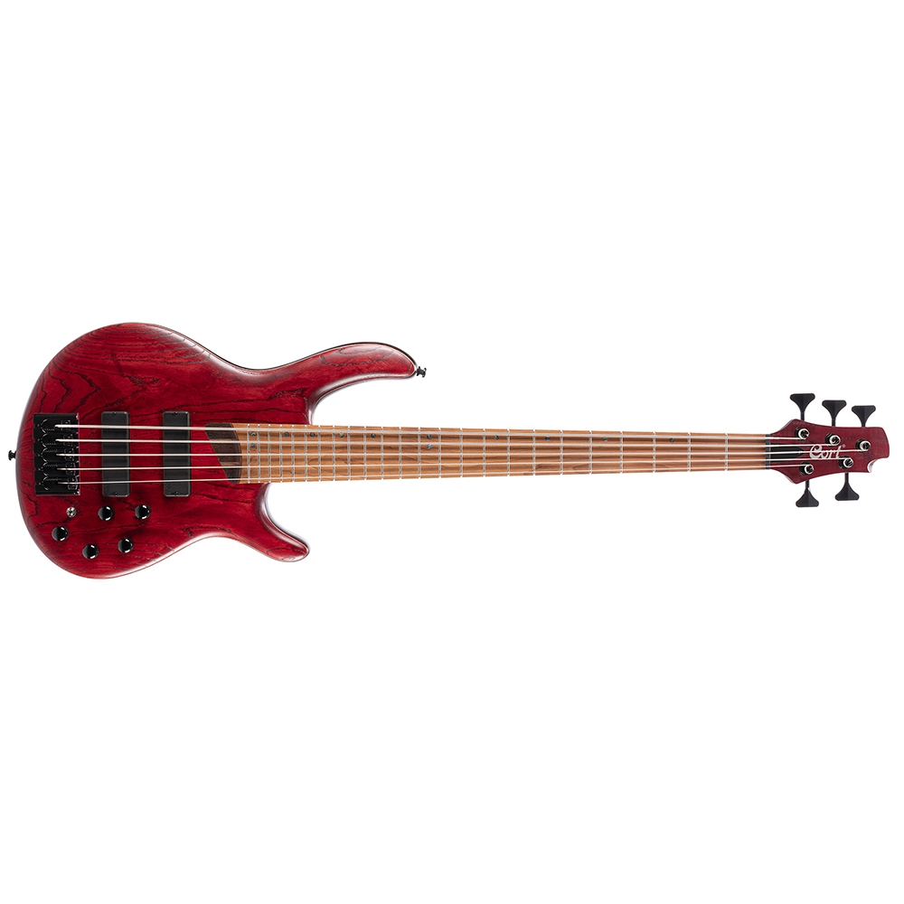 Cort B5 ELEMENT OPBR Artisan Series 5 String Open Pore Trans Black Electric Bass Guitar