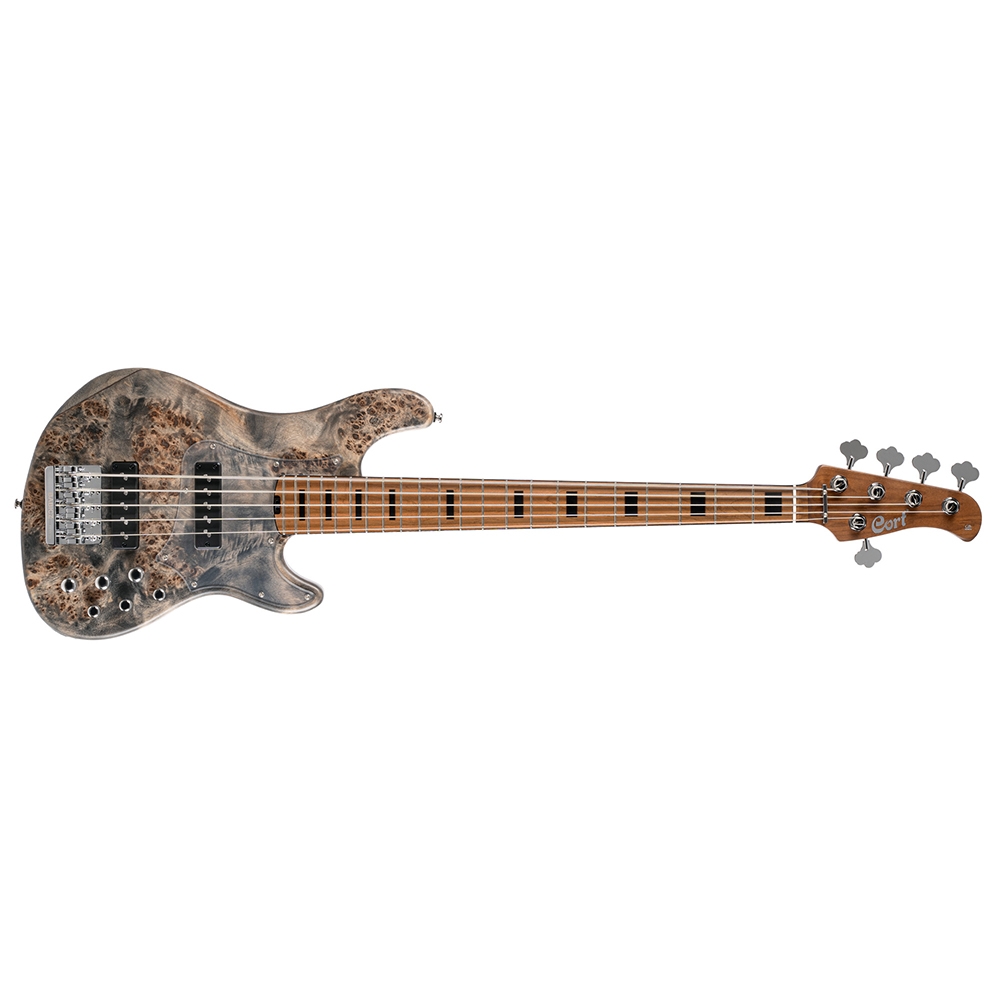 Cort GB-Modern 5 OPCG GB Series Open Pore Charcoal Gray Electric Bass Guitar