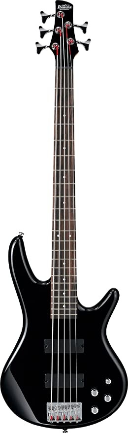 Ibanez GSR205 Maple Rosewood 5-String Bass Black Electric Bass Guitar