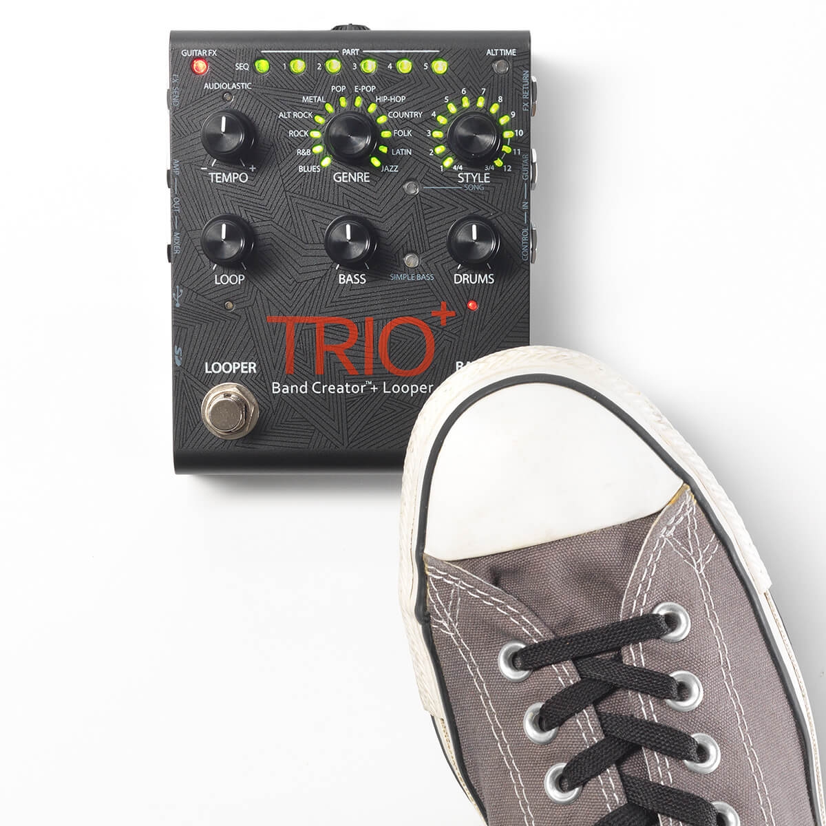 DigiTech TRIOPLUS-V-04 Band Creator & Looper Pedal