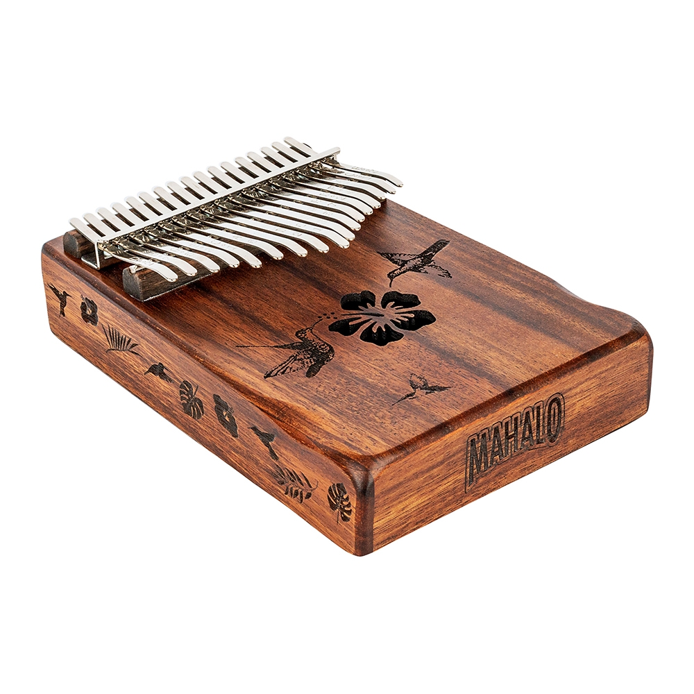 Mahalo MKA17HB Hibiscus Kalimba with Bag & Tuning Hammer