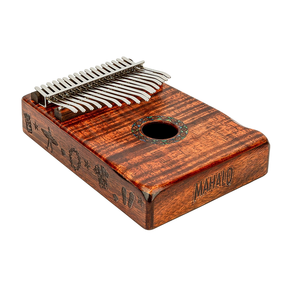 Mahalo MKA17KA Photo Flame Koa Kalimba with Bag & Tuning Hammer