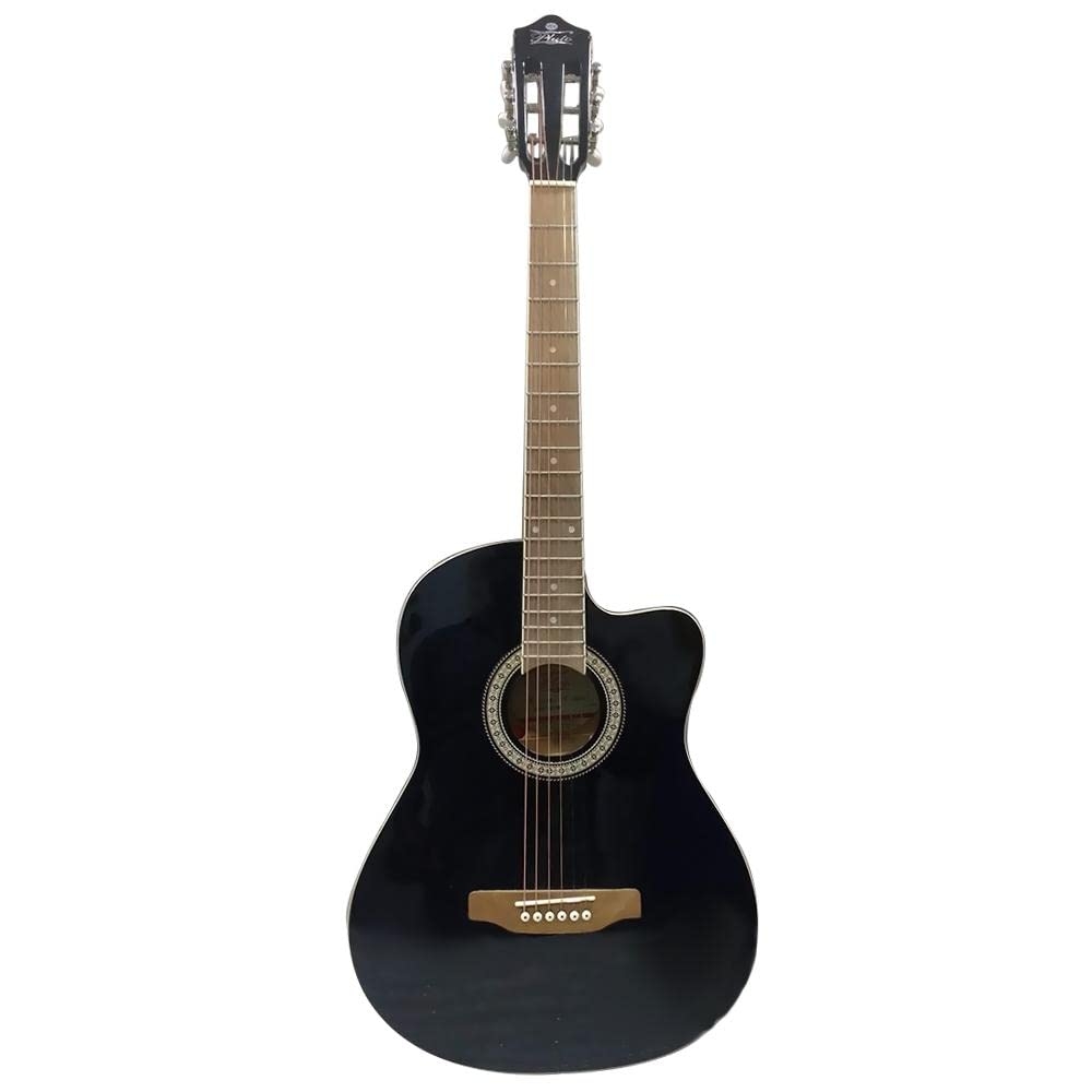 Pluto HG39C-201-BK 201 Series 39" Black Cutaway Classical Guitar
