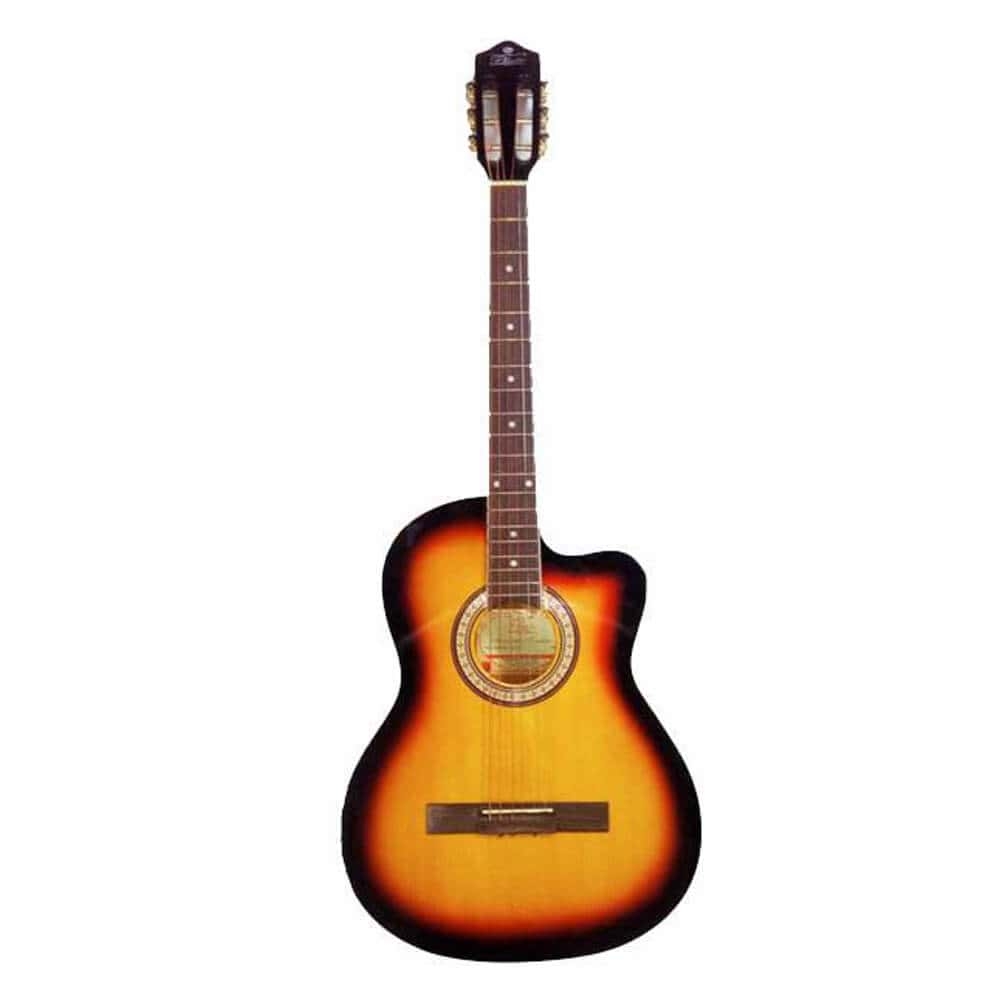 Pluto HG39C-201-SB 201 Series 39" Sunburst Cutaway Classical Guitar