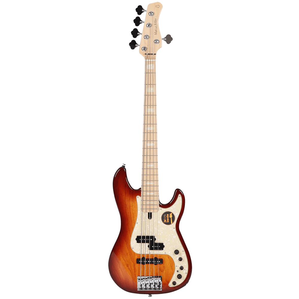 Sire P7 Swamp Ash-5 TS P7 Series 5 String Swamp Ash Tobacco Sunburst Electric Bass Guitar