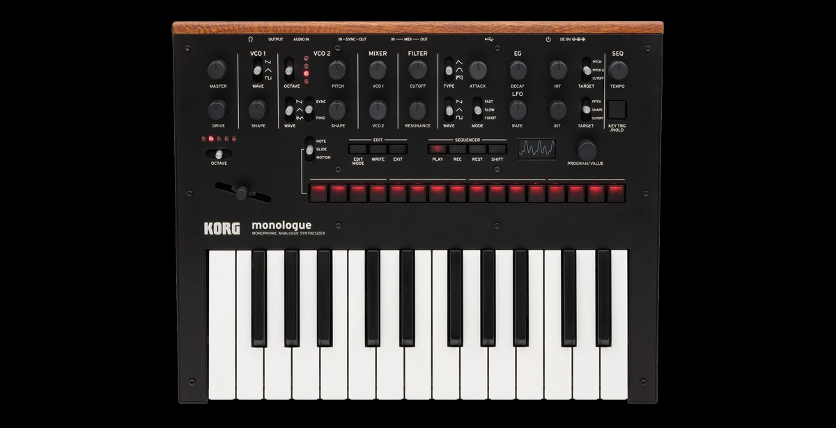 Korg Monologue Analog Synthesizer  Black