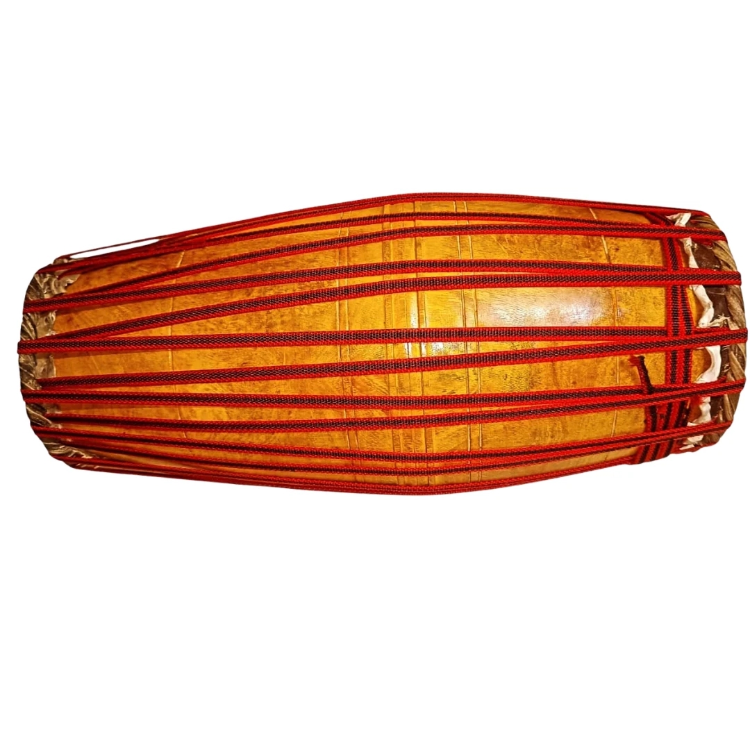 Mirdangam 22" Jack-Wood with Nylon Strap, Bag & Velvet Glove