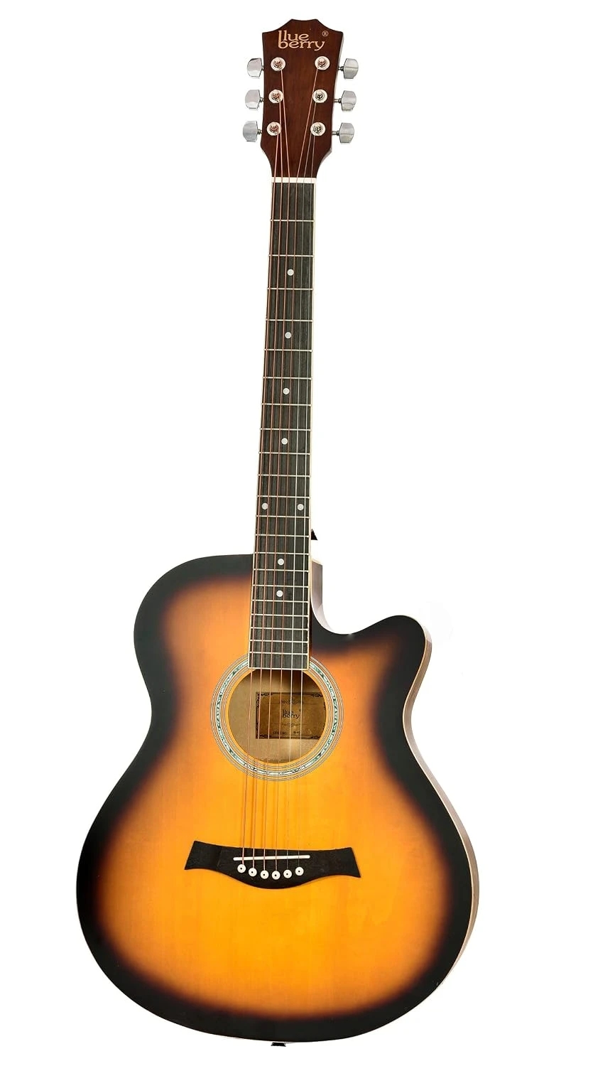 Blueberry B-D38 38-Inch Acoustic Guitar Kit with Truss Rod - Maroon Brown