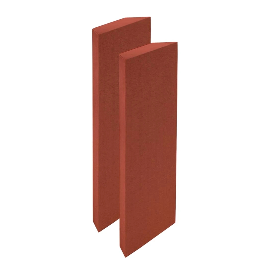 Timber Acoustics Corner Bass Traps - 2' x 4' x 5" Red (Set of 2)