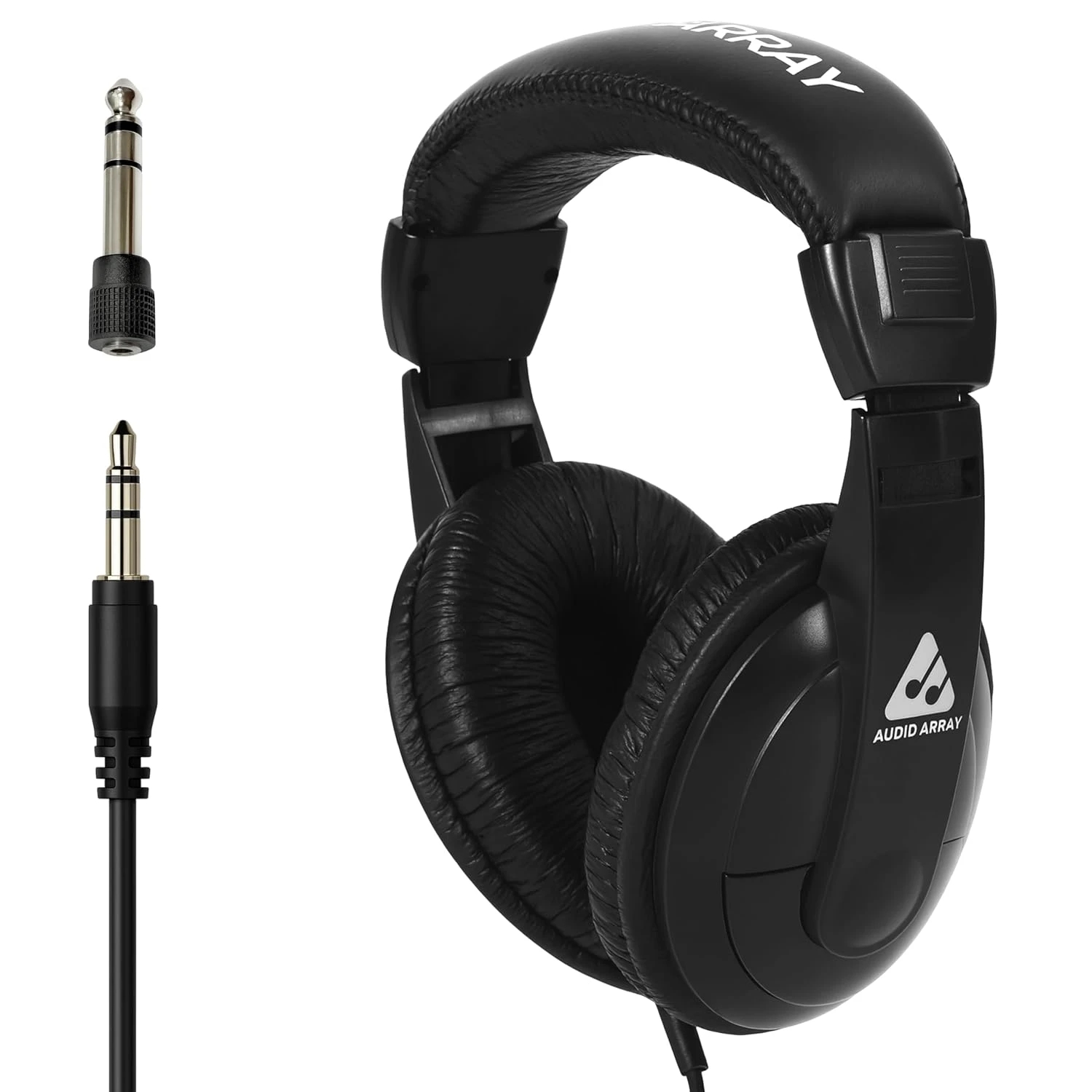 Audio Array AH-45-BK Studio Monitoring Live Recording Headphones (40mm Drivers) - Black