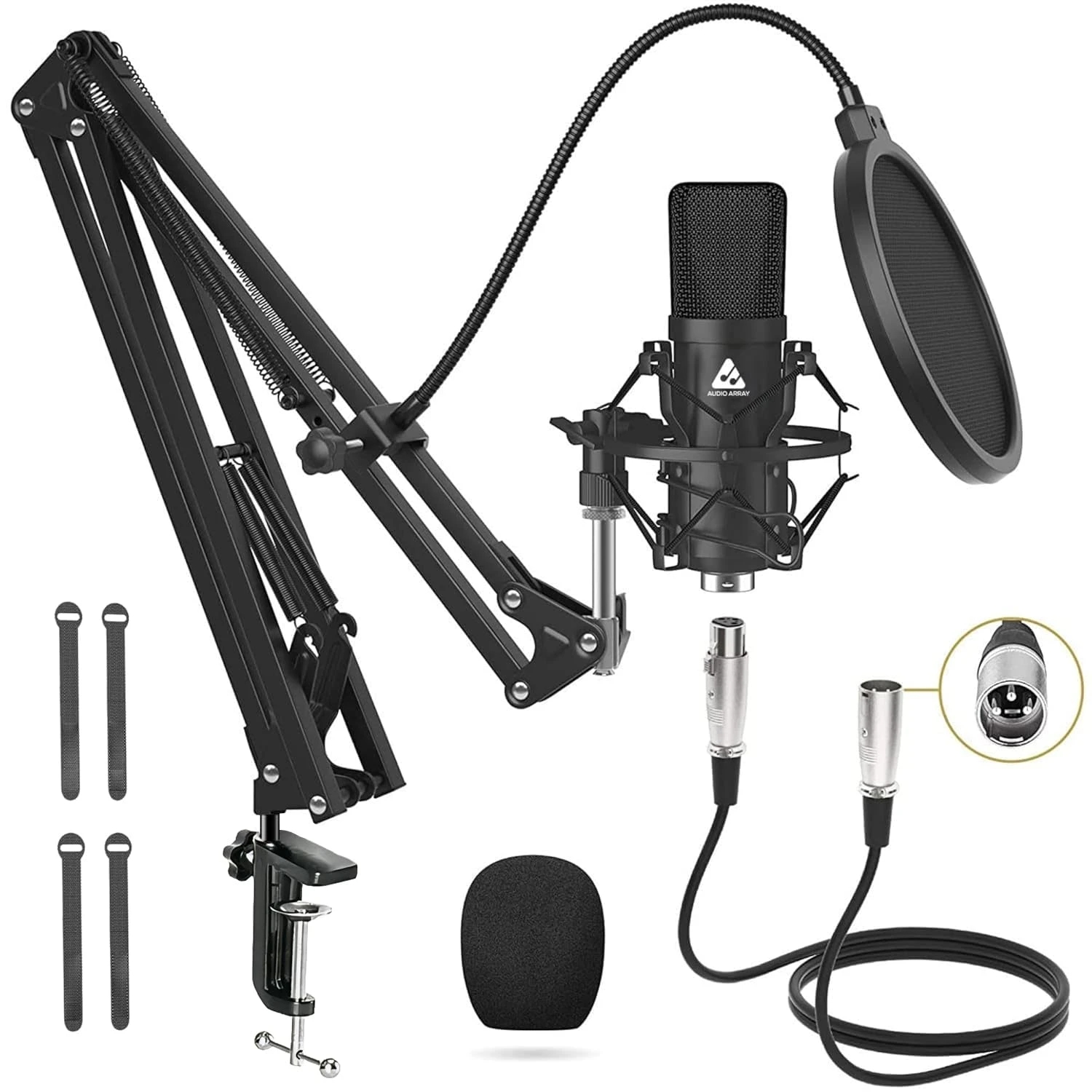 Audio Array AM-C2 Studio XLR Condenser Microphone Kit