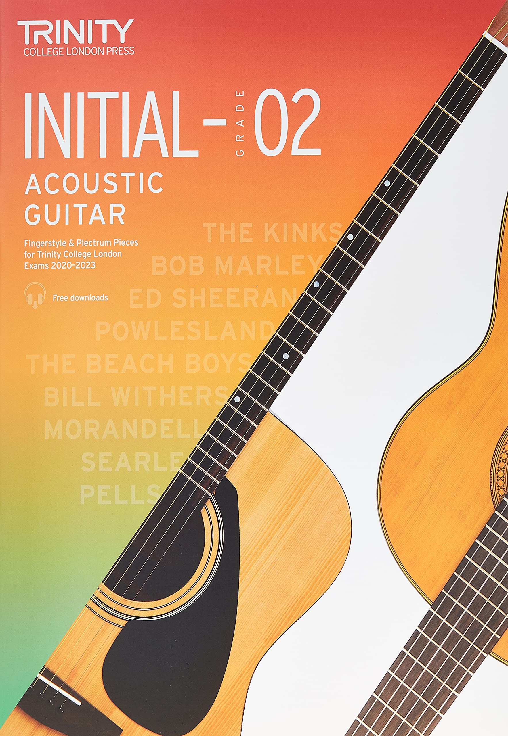 Trinity Acoustic Guitar Exam Pieces 2020-2023 Initial-Grade 2