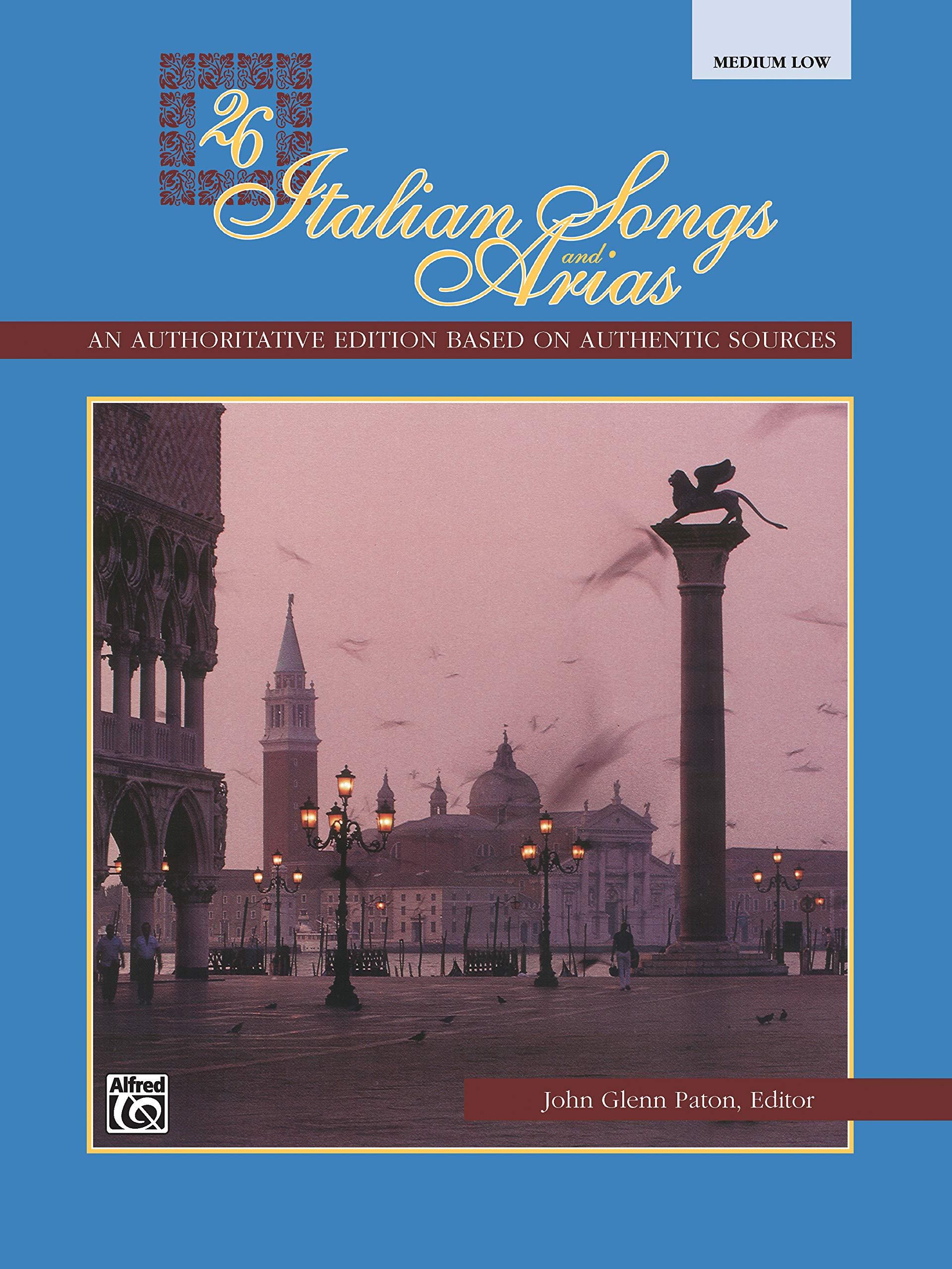 26 Italian Songs Medium Low -  Repertoire Books