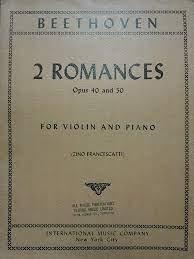 Beethoven LV Romances  romances op 40 & 50 Violin - Repertoire Books