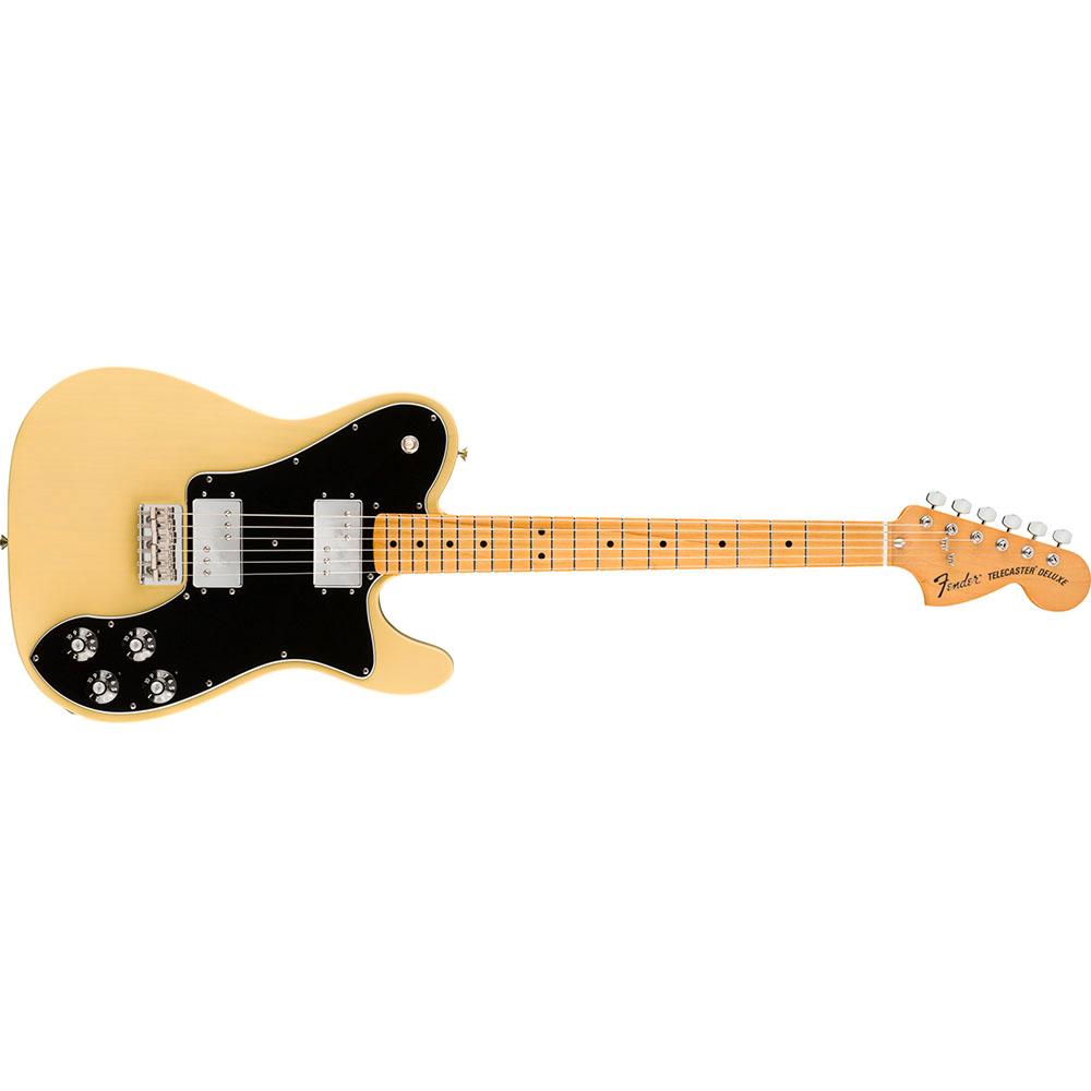 Fender 0149812307 Vintera 70s Tele Deluxe Maple Vintage Blonde Electric Guitar