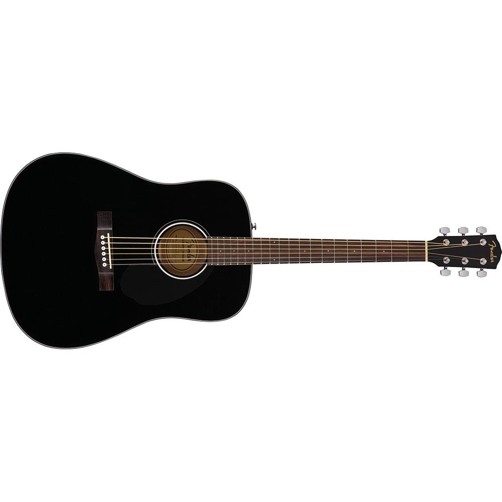 Fender 0970110006 Dreadnought Solid CD60S Black Acoustic Guitar