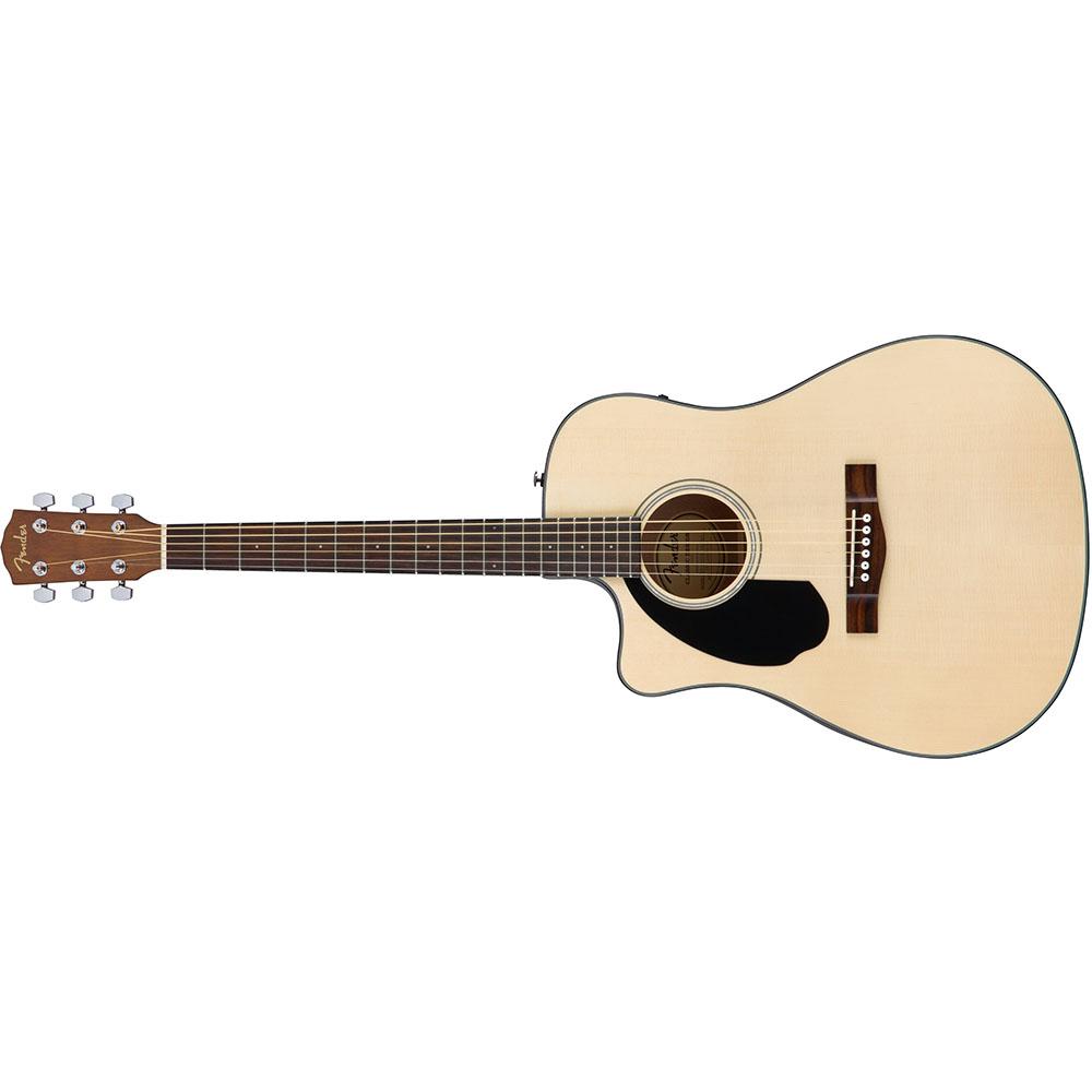 Fender 0970118021 with Cutaway Electronics CD60SCE Natural Lefty Acoustic Guitar