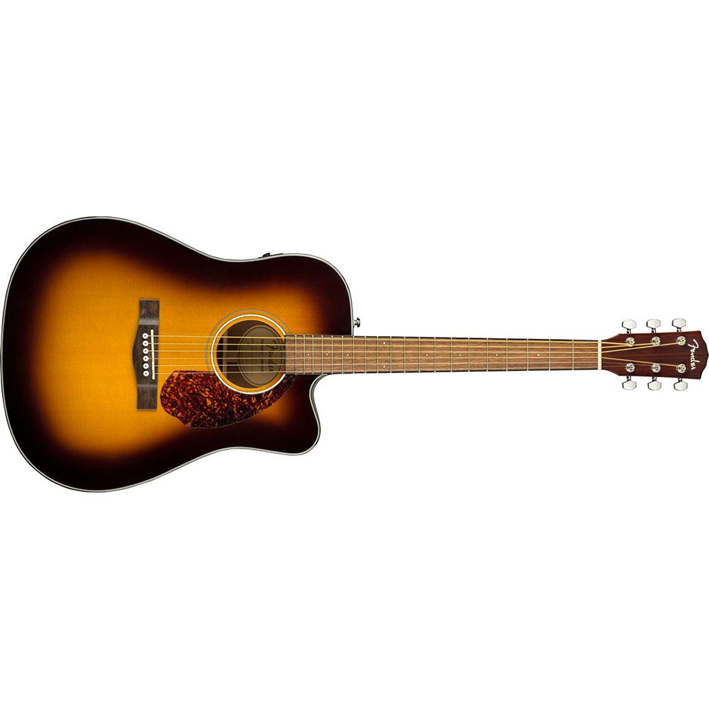 Fender 0970213332 with Cutaway Electronics & Case CD-140SCE Sunburst Acoustic Guitar