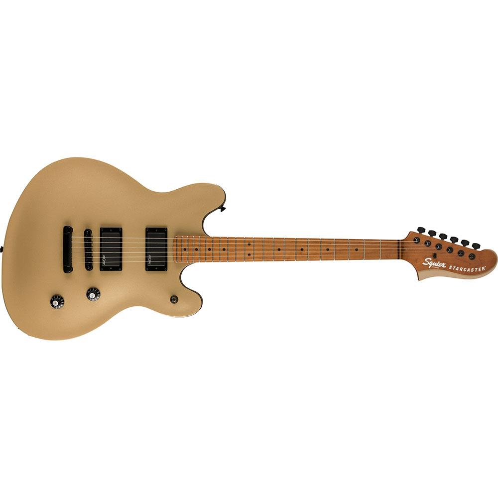 Fender 0370471544 Squier Contemporary Active Starcaster Roasted Maple Neck Shoreline Gold Electric Guitar