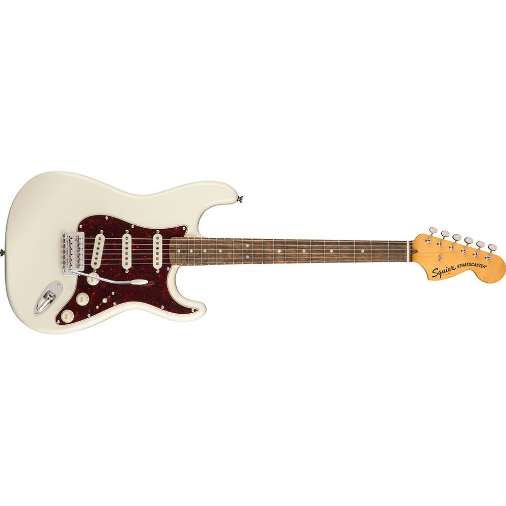 Fender 0374020501 Squier Classic Vibe 70s Strat Olympic White Electric Guitar