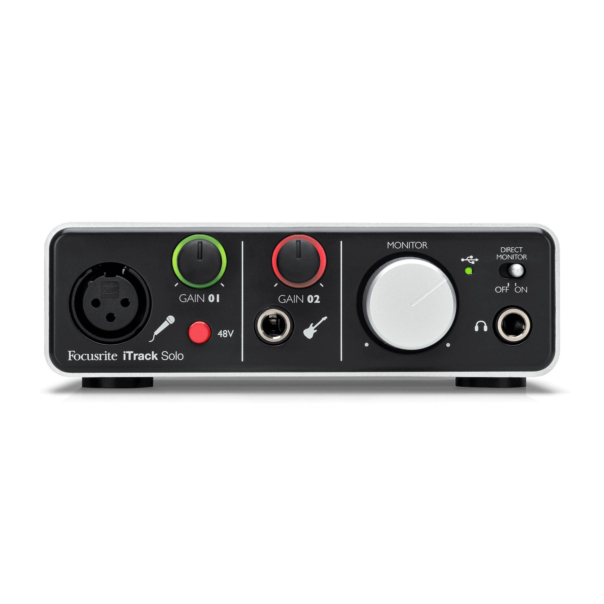 Focusrite iTrack Solo-Lightning and USB Audio Interface