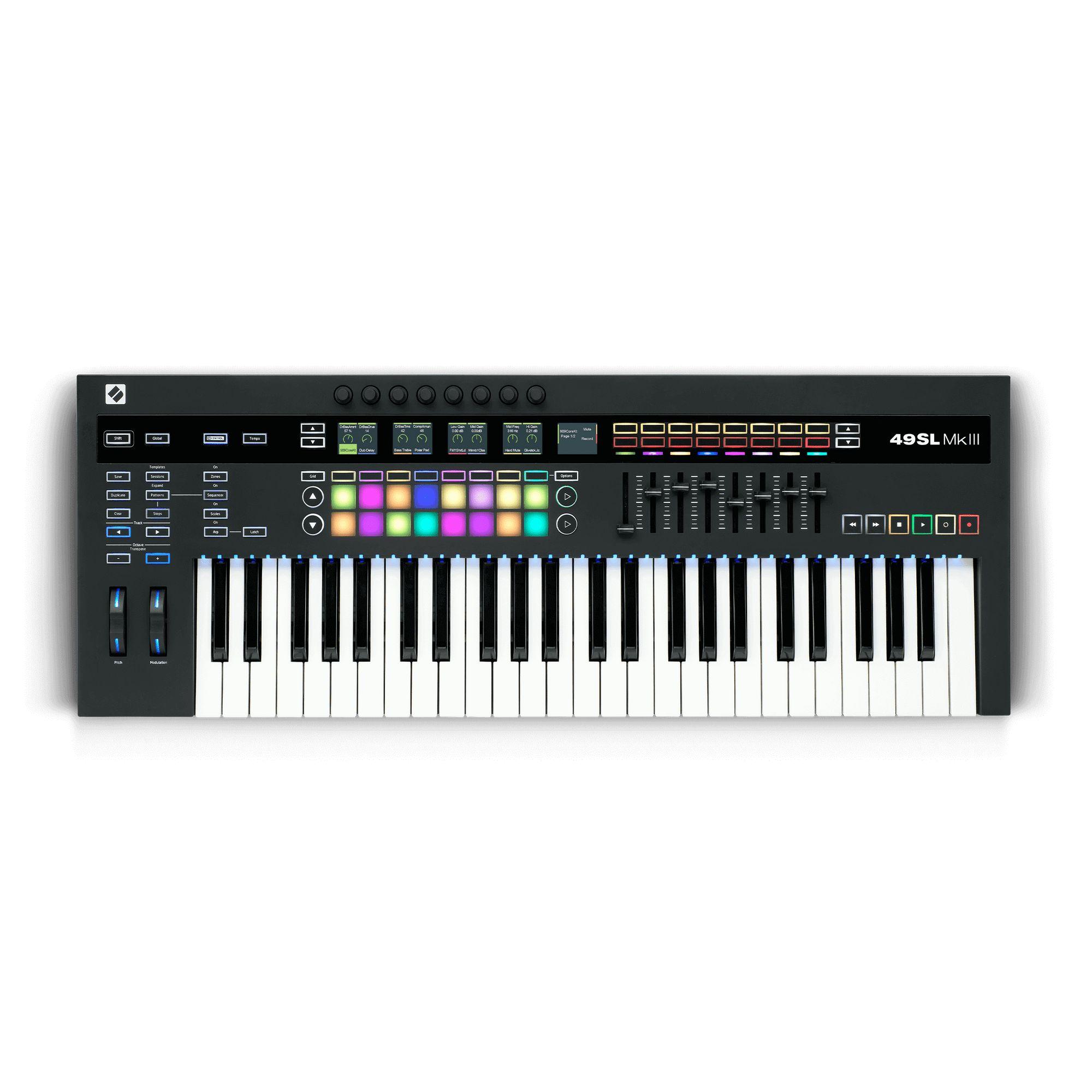 Novation 49 SL MKIII MIDI Keyboard Controller with Sequencer
