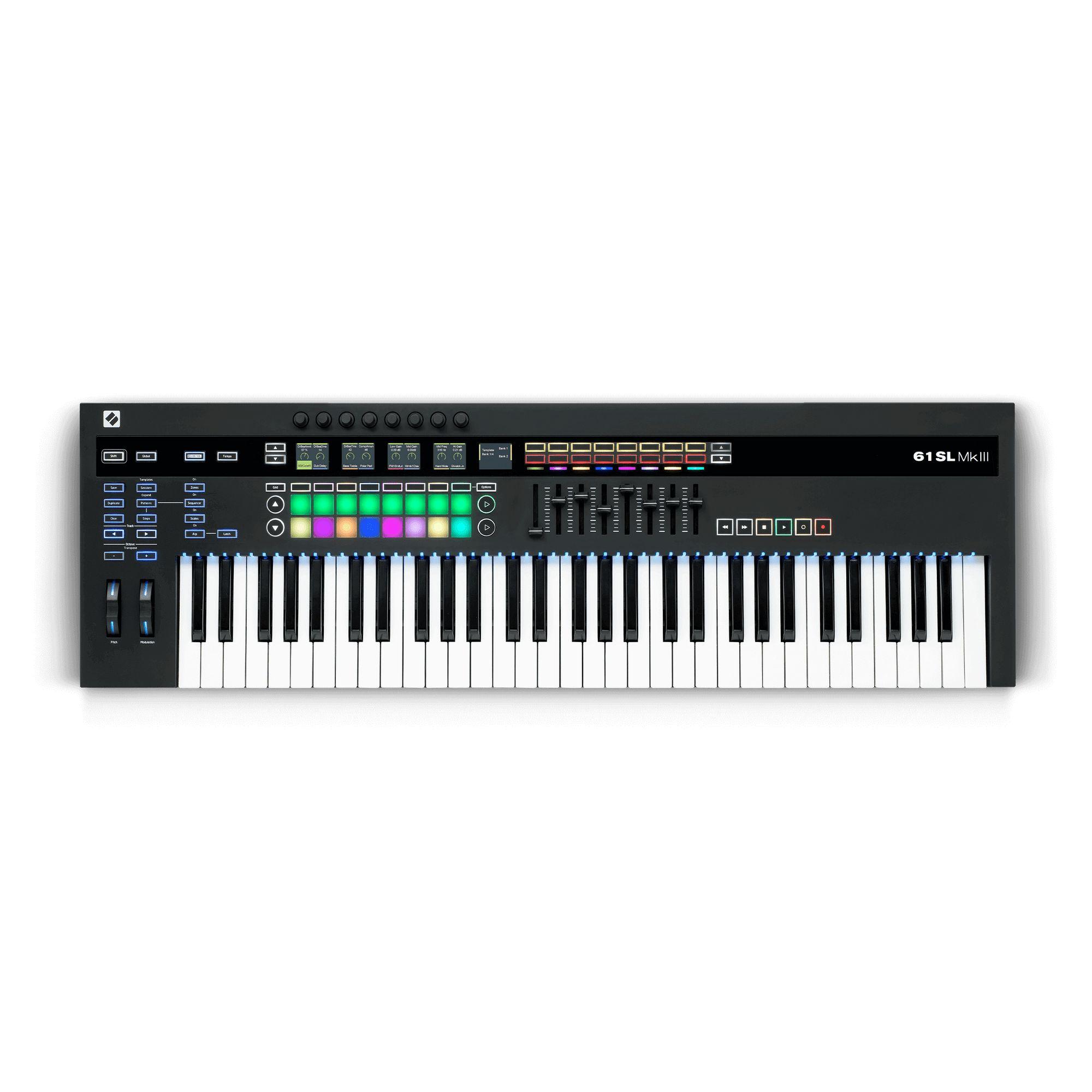 Novation 61 SL MKIII MIDI Keyboard Controller with Sequencer